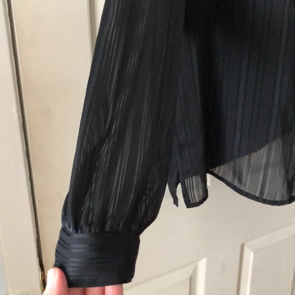 Vintage sheer high collar blouse - Picture 3 of 3